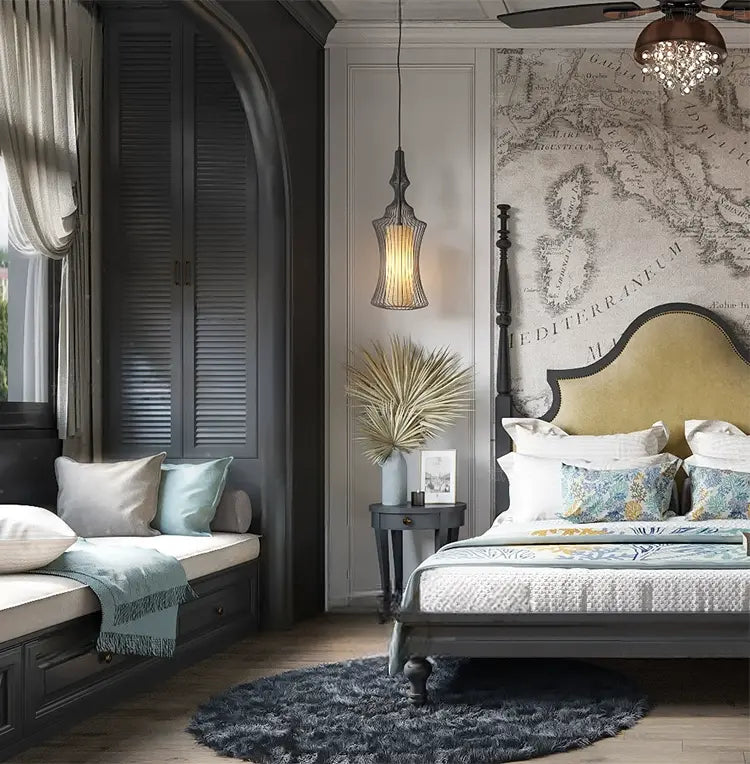 Mare Elegant Retro Bed for Master Bedroom