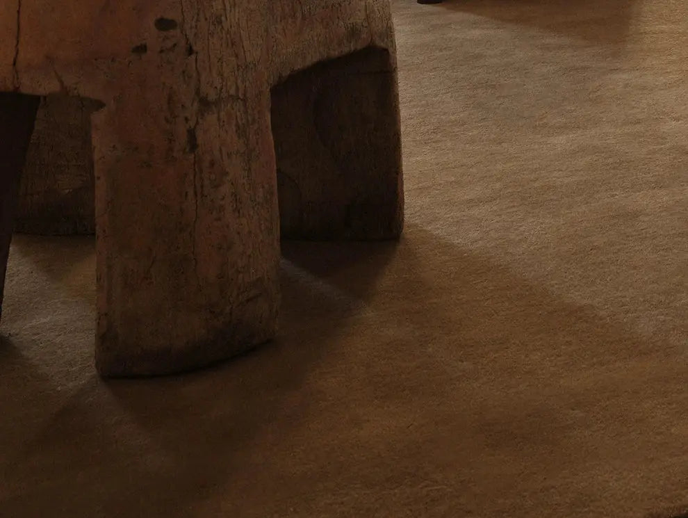 2025 new vintage brown carpet living room full bedroom bedside minimalist pure color French homestay light luxury