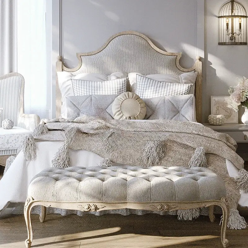 Sienna Solid Wood Wedding Bed Design