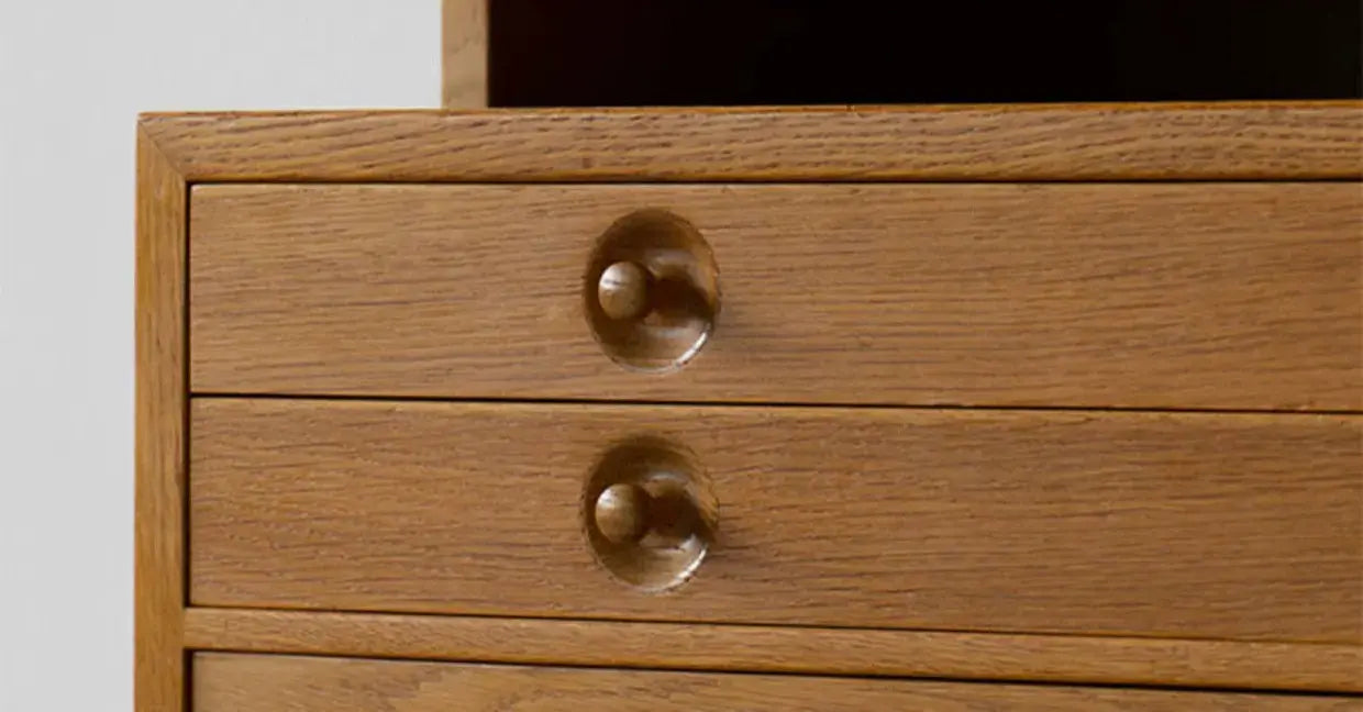 Rozalia Cherry Wood Danish Storage Locker Cabinet