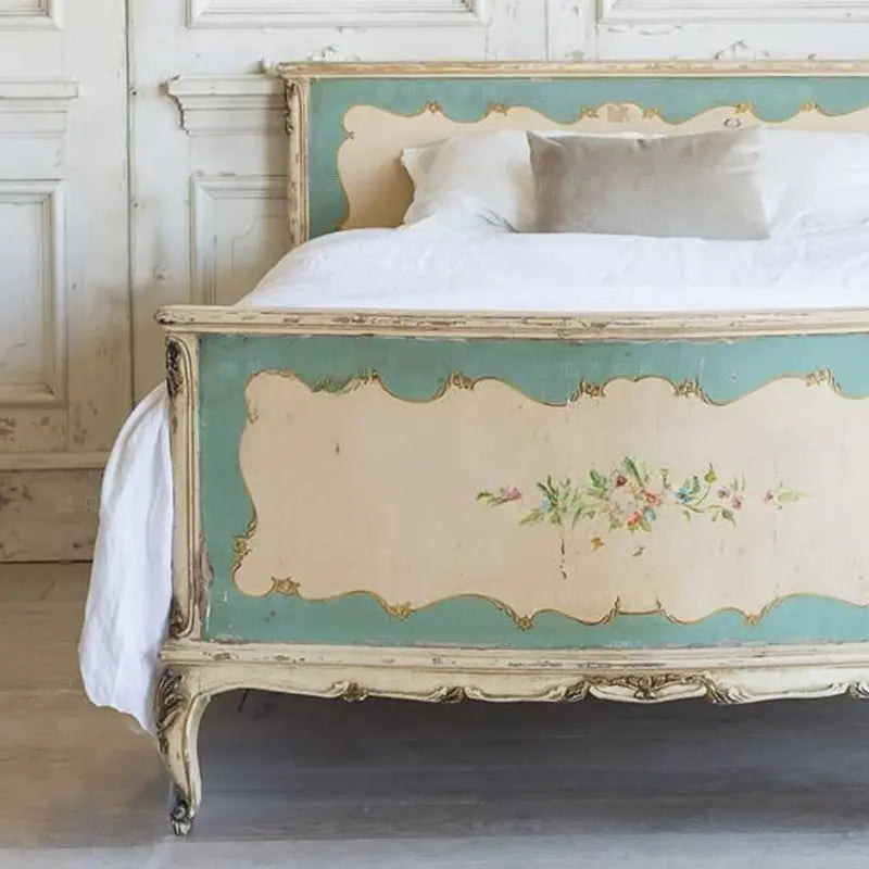 Alessia Handcrafted Retro Double Princess Bed