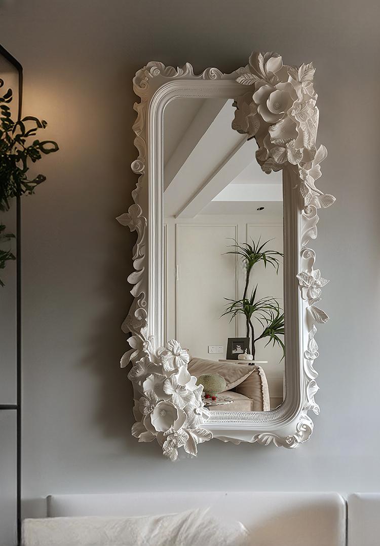 Ali Retro Carved Half-Length Mirror