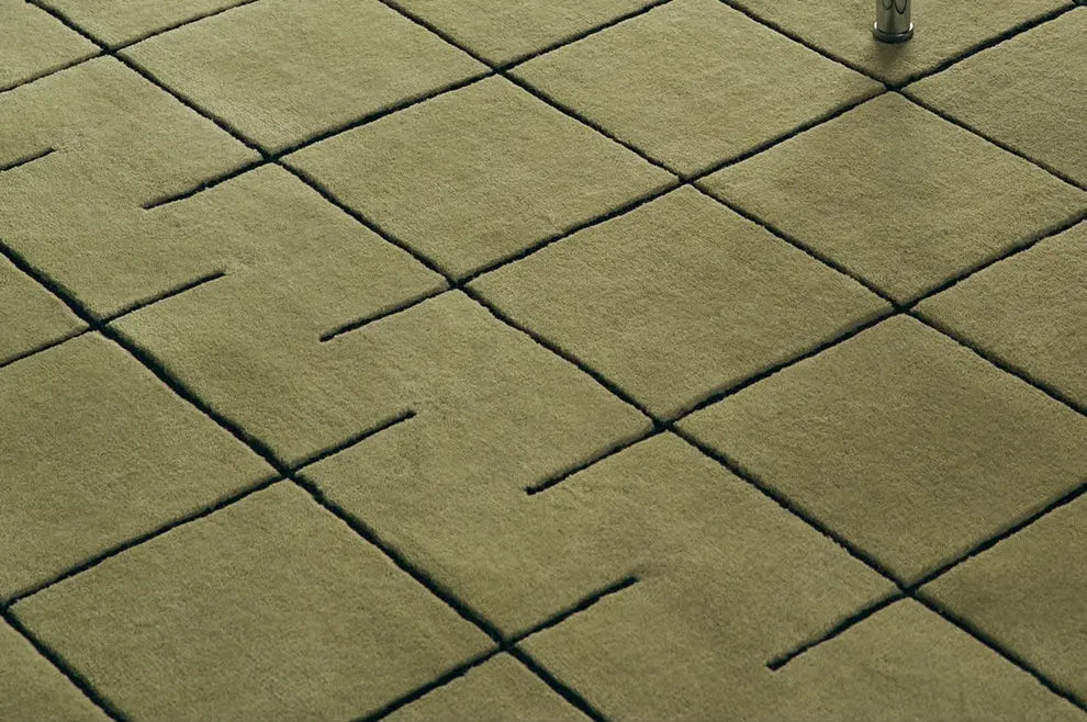 Silvain Handmade Retro Lattice Carpet – High-End Nordic Design