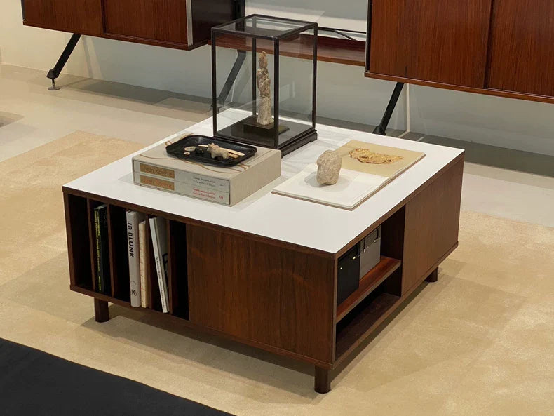 Elegant Peter Lovig Nielsen Mid-Century Modern Danish Design Storage Coffee Table