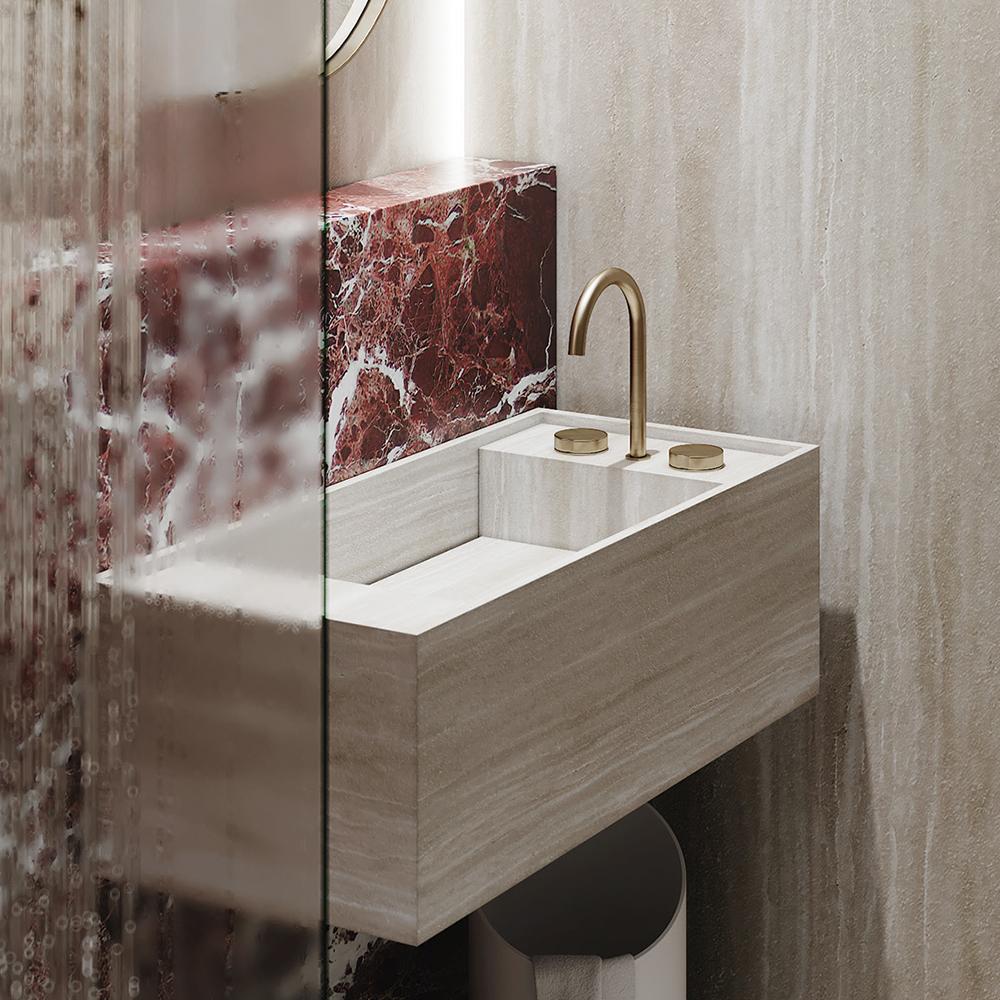 Louise Yellow Roman Cave Sink