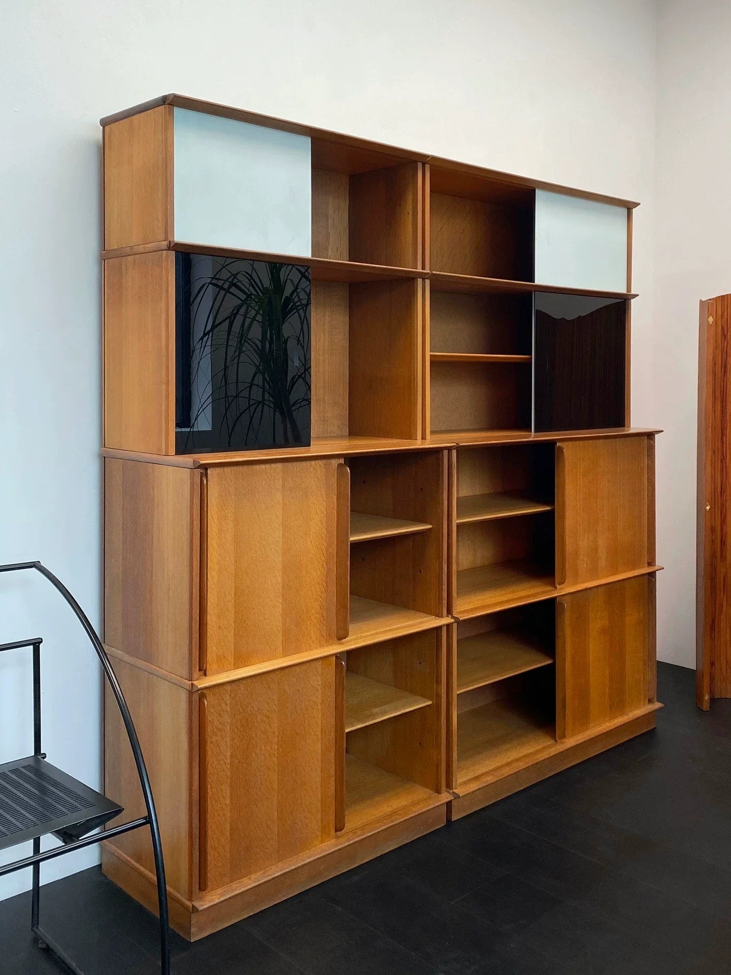 Mid-Century Modern Didier Rozaffy Multifunctional Wood Storage Cabinet Credenza