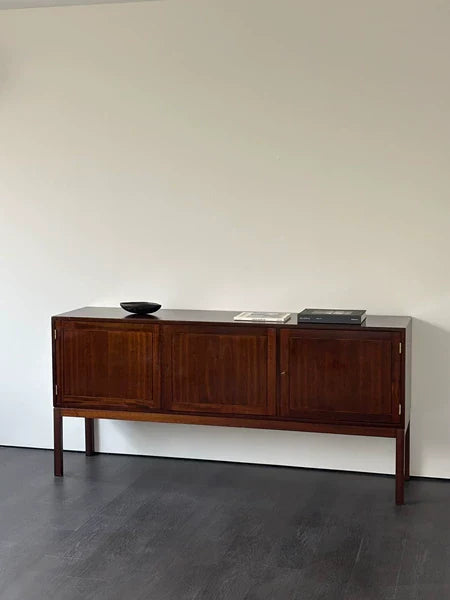 Charming Vintage Teak Low Storage Cabinet - Small Mid-Century Modern Furnishing