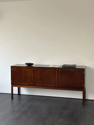 Charming Vintage Teak Low Storage Cabinet - Small Mid-Century Modern Furnishing