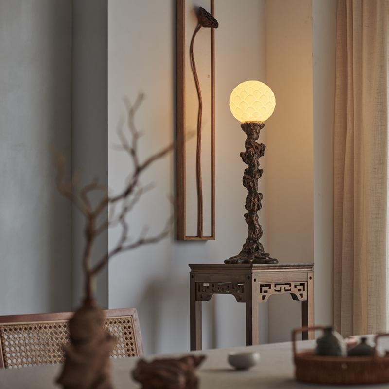 Artemis Wabi-Sabi Candlestick Zen Table Lamp