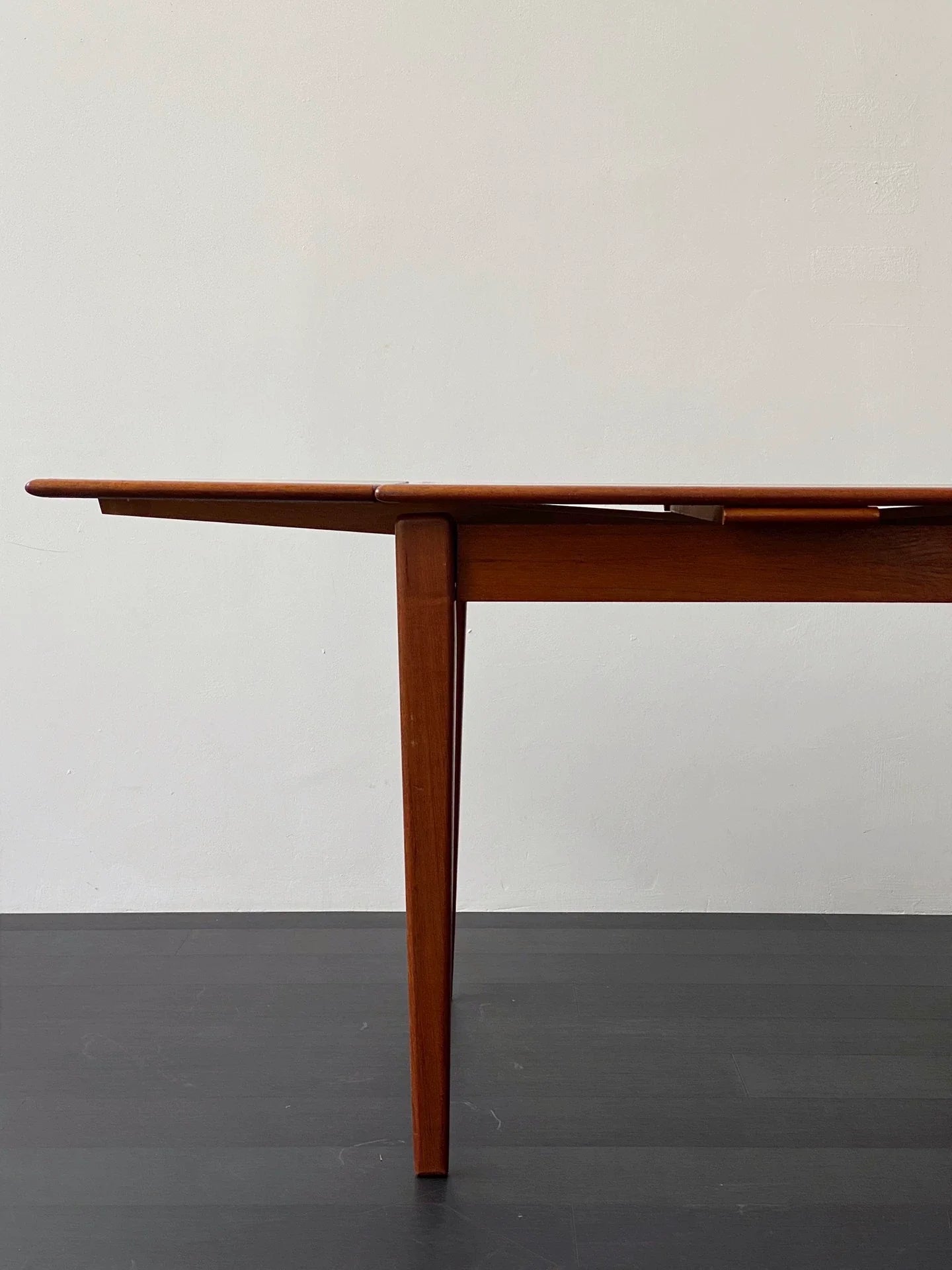 Vintage 1960s Danish Solid Wood Dining Table Mid-Century Modern Design