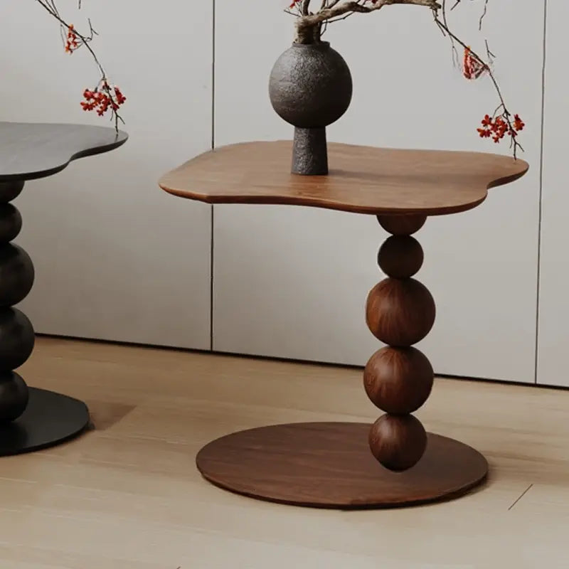 Elaine Small Rustic Wood Personality Coffee Table