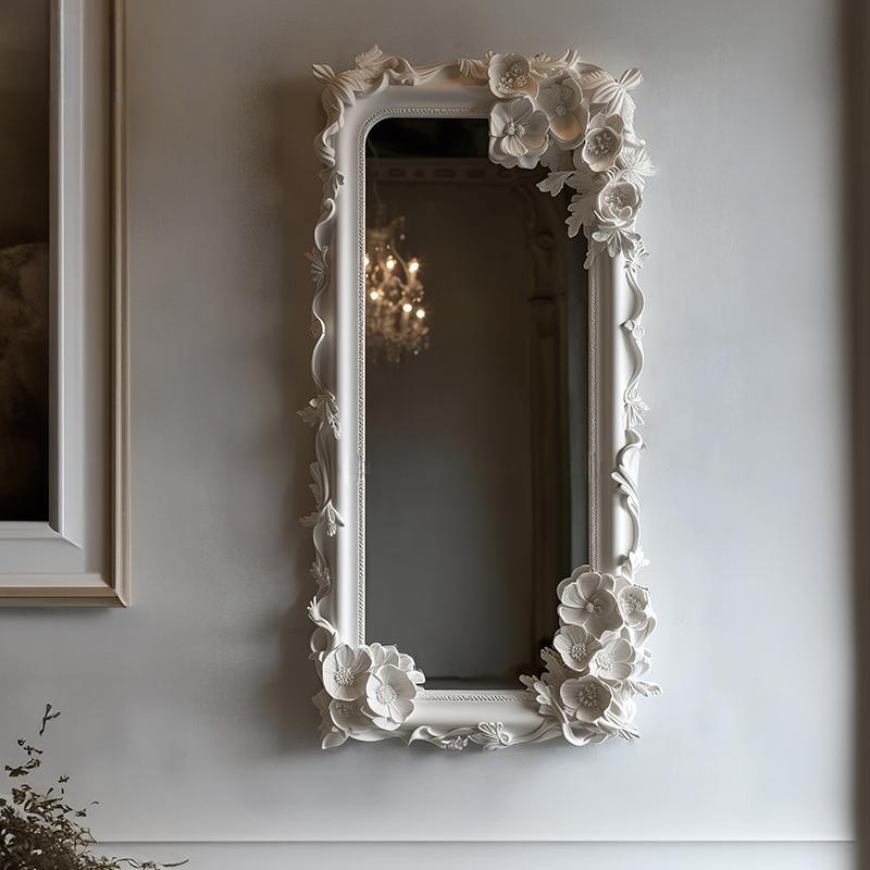 Ali Retro Carved Half-Length Mirror