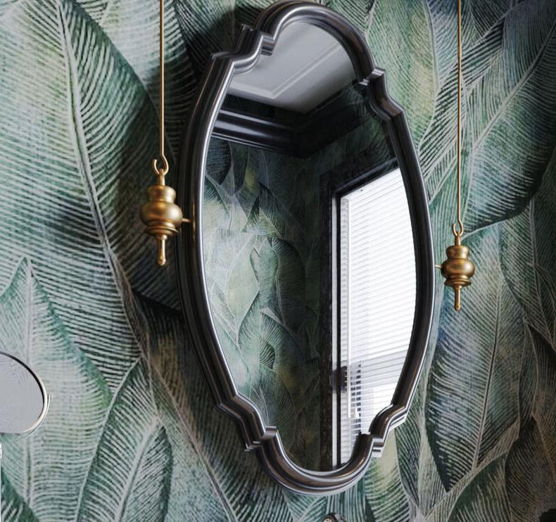 Bennett Oval Retro Bathroom Mirror