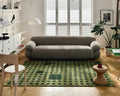 Ondine Handmade Plaid Design Carpet – Customizable Luxury Comfort