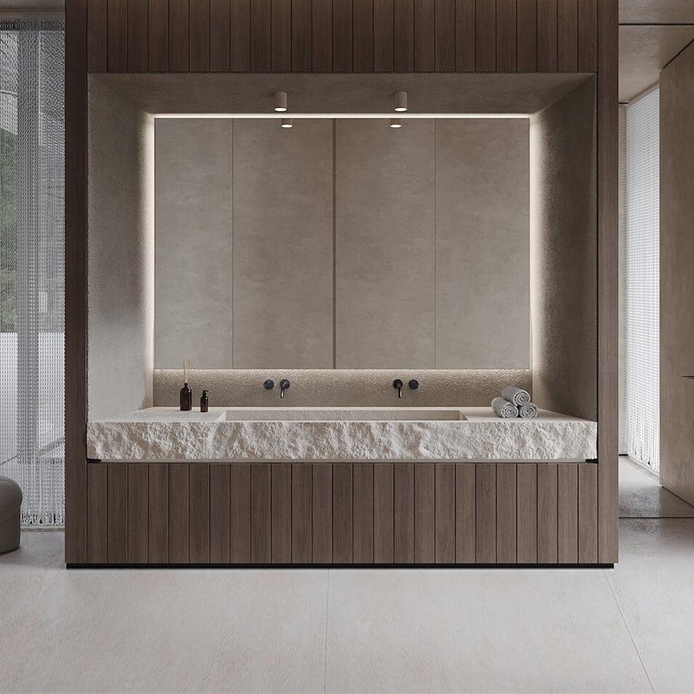 Alyssa Wabi-Sabi Wall-Mounted Double Basin