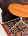 Vintage Italian 1990s Pear-Shaped Teak Rotating Side Table by Alias