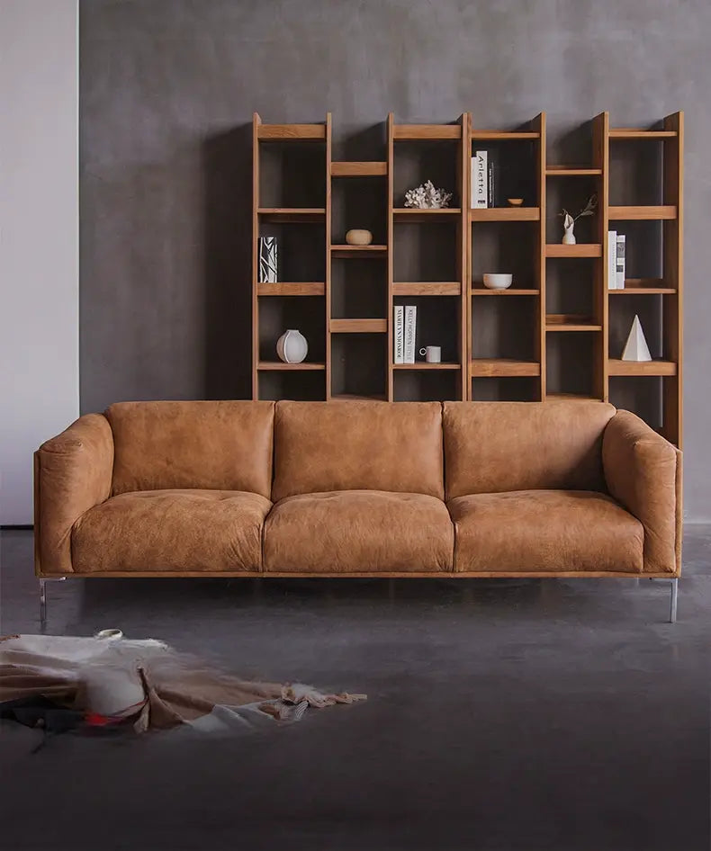 Elena Mountain Living High-End Cowhide Sofa