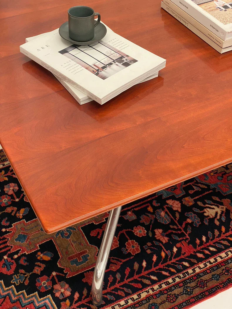 Vintage 1970s Italian Shine Rosewood Dining Table by Vico Magistretti De Padova