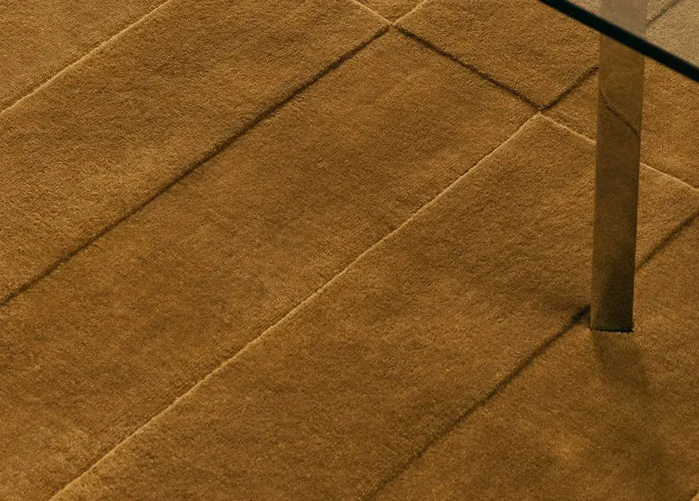 Delphine Hand-Woven French Retro Camel Color Carpet – Stylish Home Decor