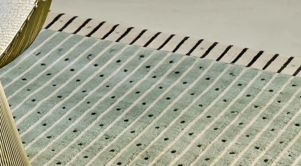 Capucine Handmade French Retro Stripe Carpet – Advanced Custom Design