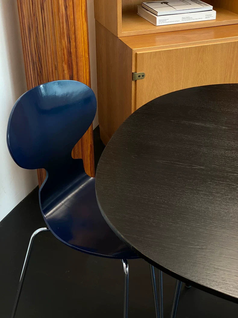 Iconic Arne Jacobsen Ant Chair: Four-Legged Stackable Plywood Danish Design