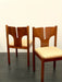 Charming 1960s Italian Walnut Fish-Tail Dining Chair by Mobil Girgi Furniture