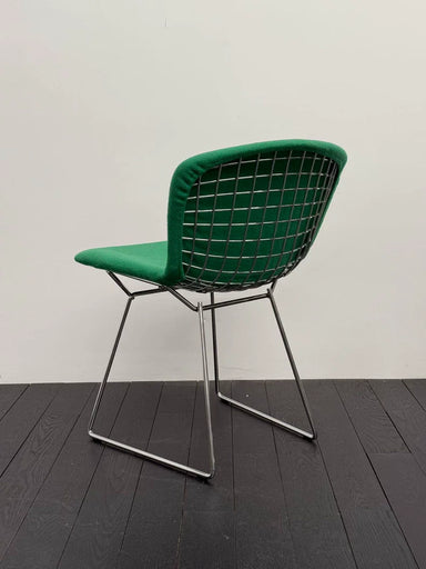 Vintage Knoll Bertoia Diamond Chair, Green Wool Fabric, Mid-Century Modern Design