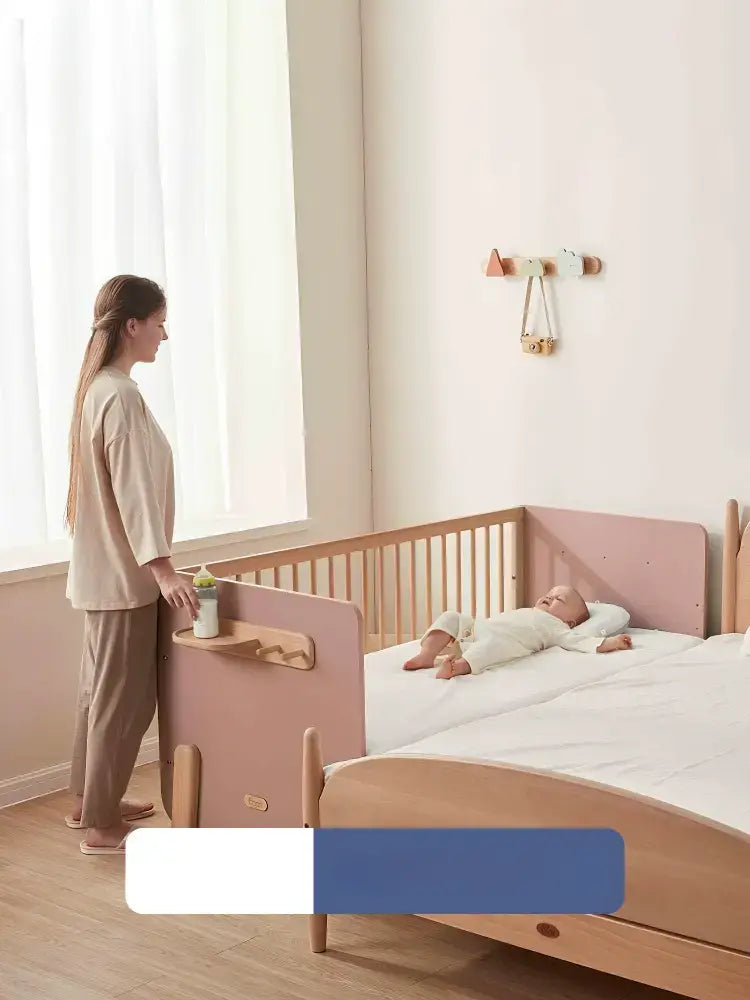 Côme Imported Children's Bed with Splicing Design