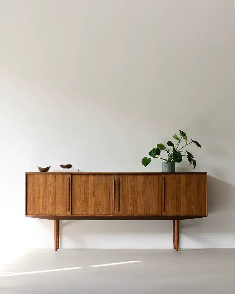 Hubert Solid Wood Danish Buffet Sideboard