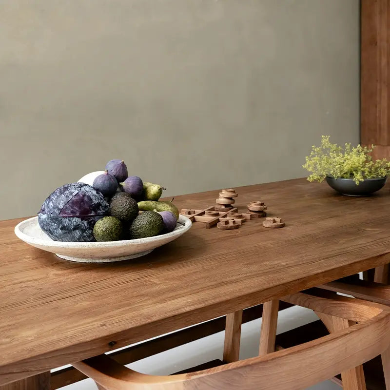 Mattia Imported Solid Teak Retro Dining Table
