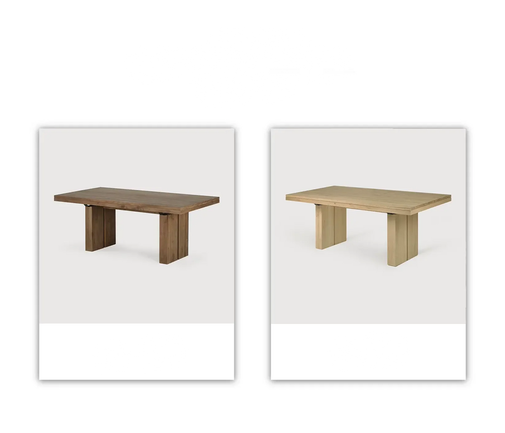 Alessandro Rustic Teak Wood Dining Table