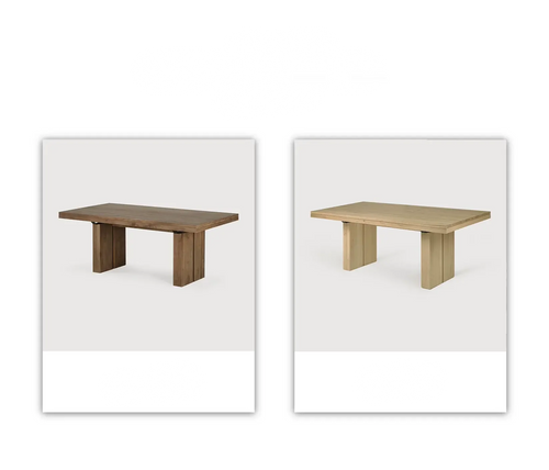 Alessandro Rustic Teak Wood Dining Table