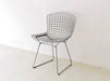 Vintage Knoll Bertoia Diamond Chair, Green Wool Fabric, Mid-Century Modern Design