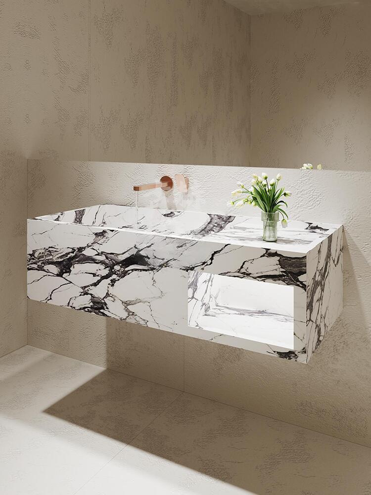 Aspen Amazon Green Wall-Mounted Marble Basin