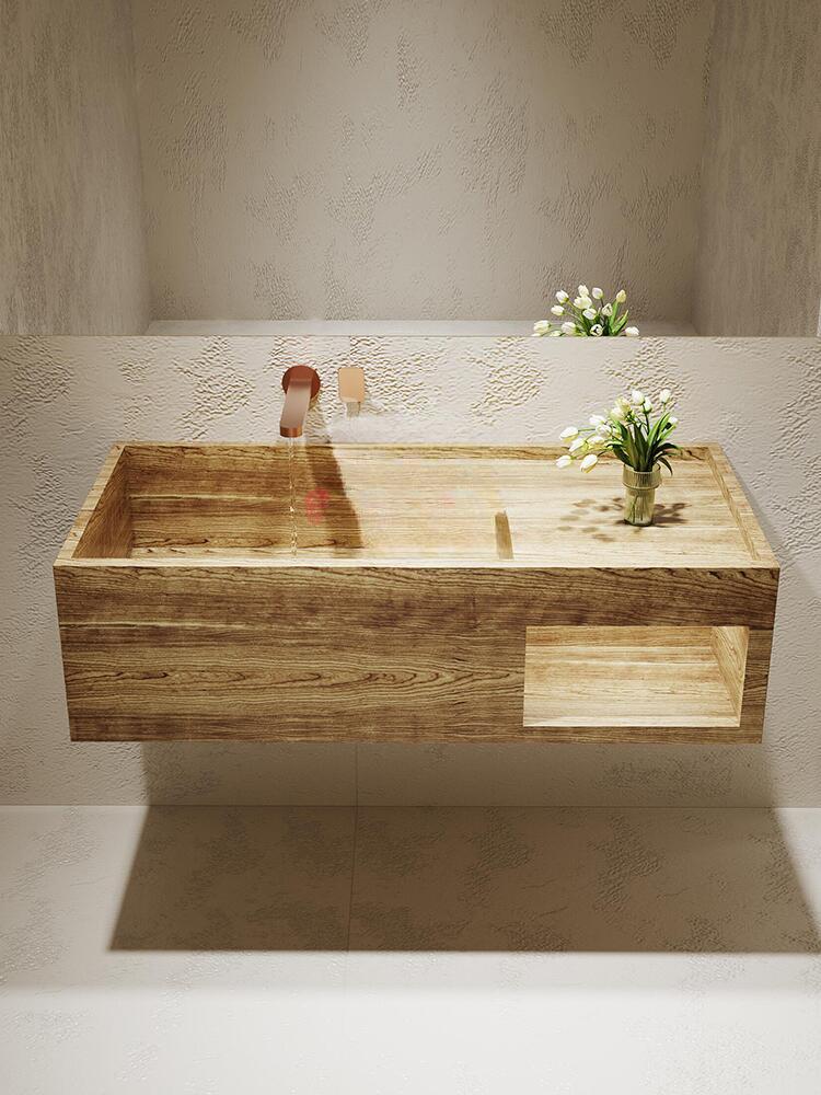 Aspen Amazon Green Wall-Mounted Marble Basin