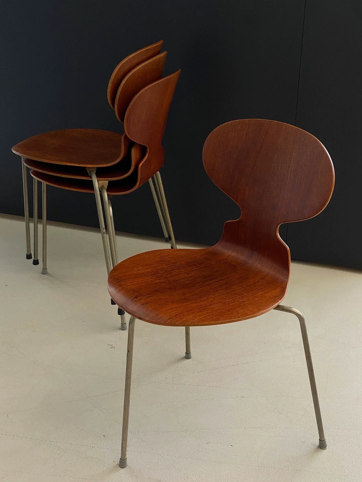 Rare Vintage Arne Jacobsen Ant Chair, Original Fritz Hansen 1950s Collectible Design