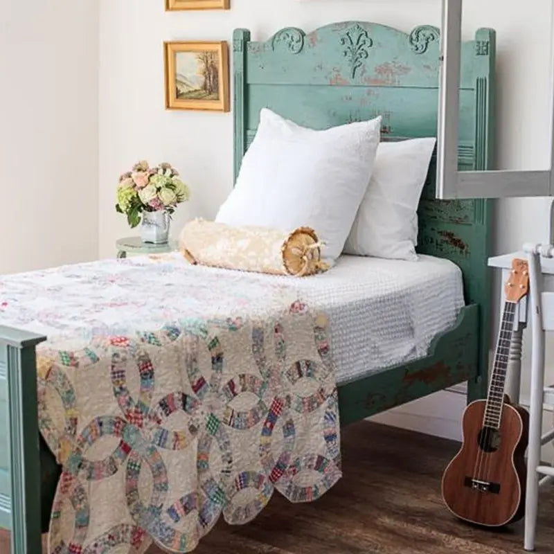 Burke Elegant Neoclassical Carved Wooden Bed