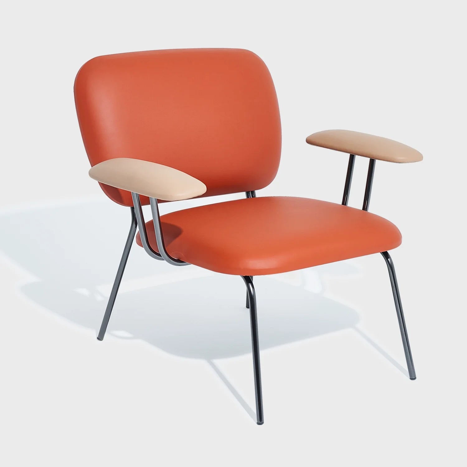 Premium Scandinavian Design Single Armchair – Luxurious Leather Leisure Sofa Chair