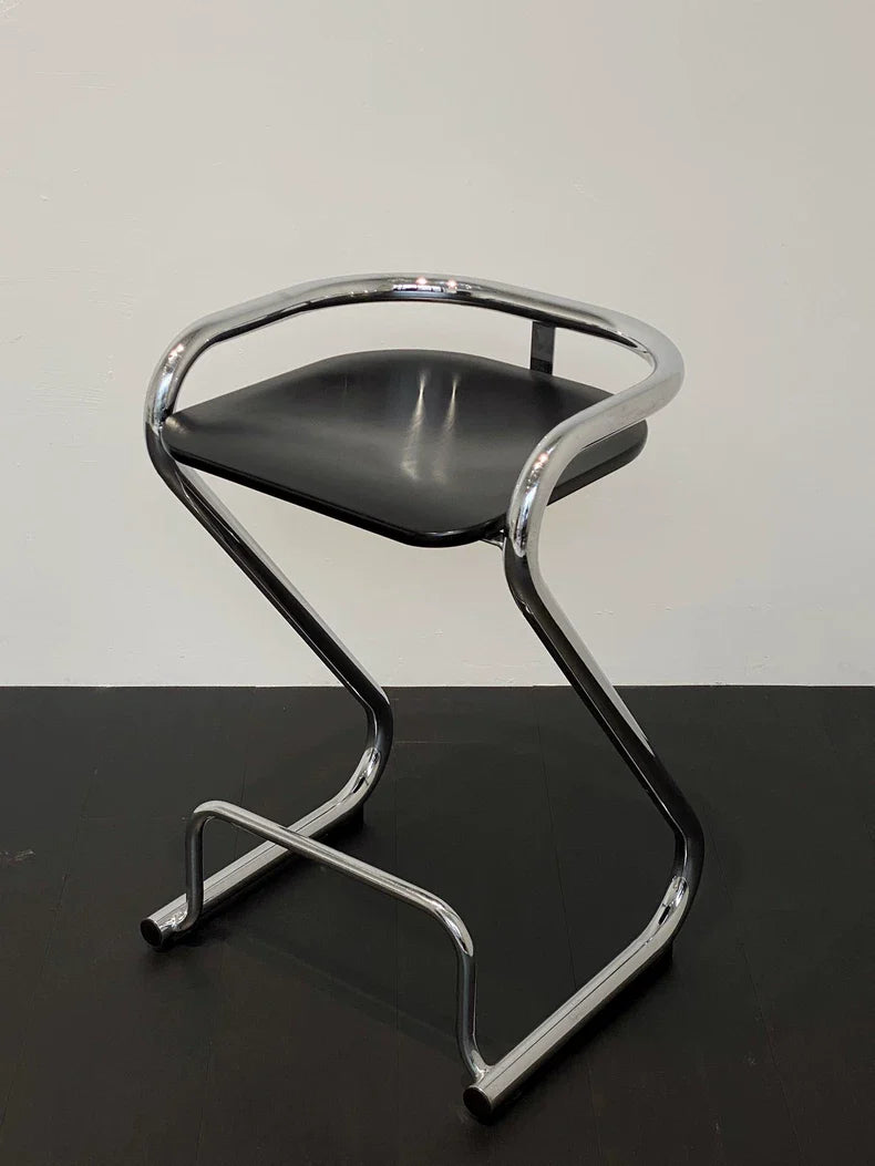 Iconic Swedish Borge Lindau S70-3 Bar Stool Mid-Century Modern Design