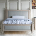 Dario Retro Solid Wood Wedding Bed Frame