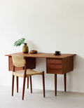 Lucien Designer Cherry Wood Executive Desk