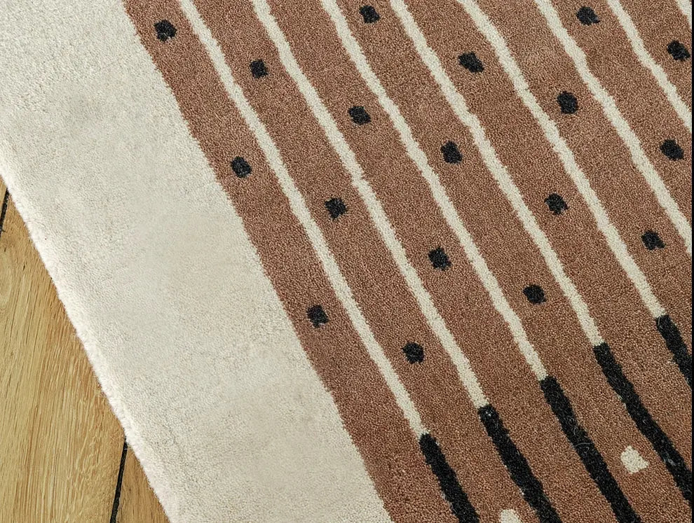 Capucine Handmade French Retro Stripe Carpet – Advanced Custom Design