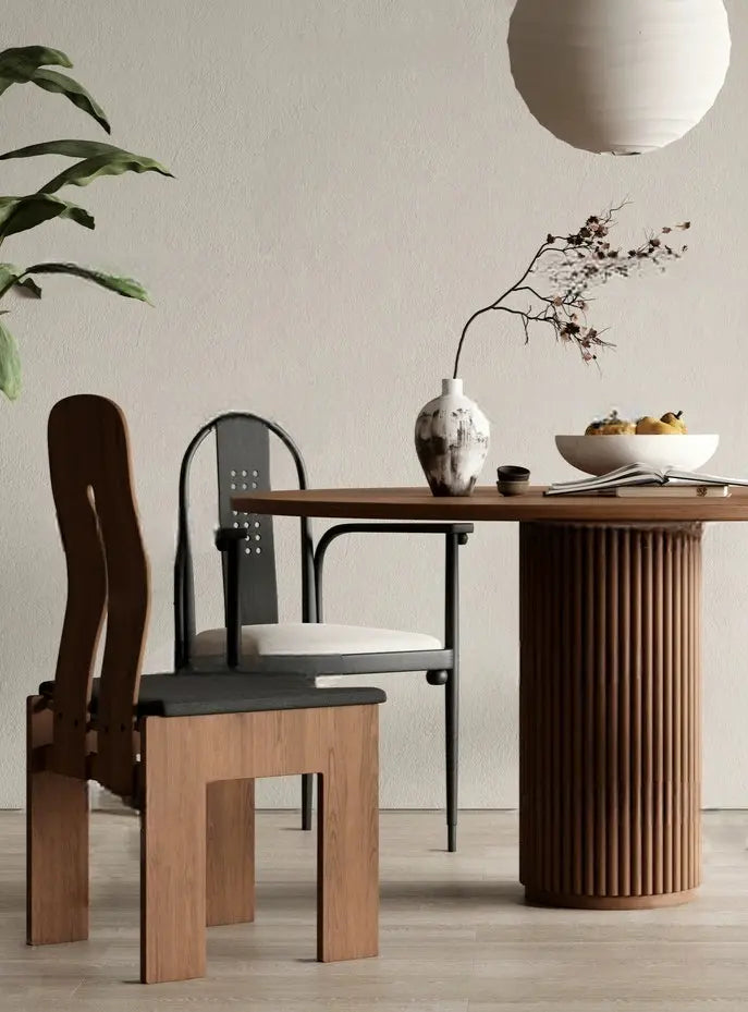 Océane Striped Dining Table and Chair Combo