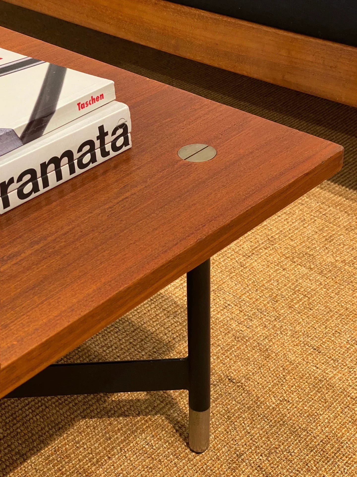 Vintage 1960s Italian Rossi di Albizzate Square Coffee Table Mid-Century
