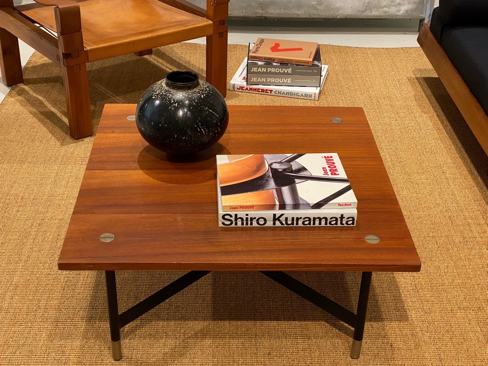 Vintage 1960s Italian Rossi di Albizzate Square Coffee Table Mid-Century