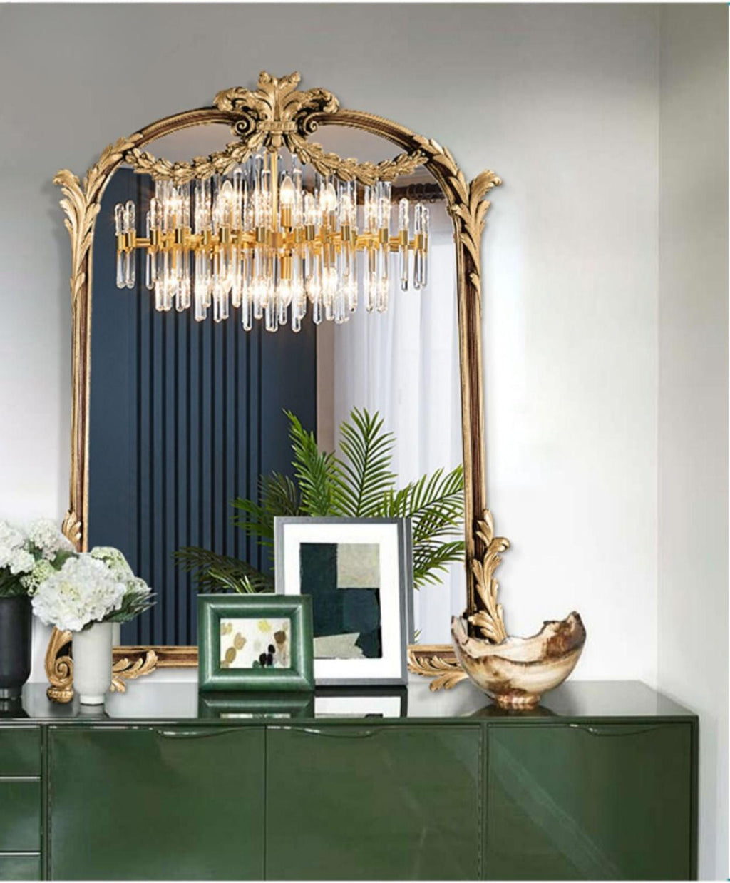 Luka Carved LED Bathroom Mirror