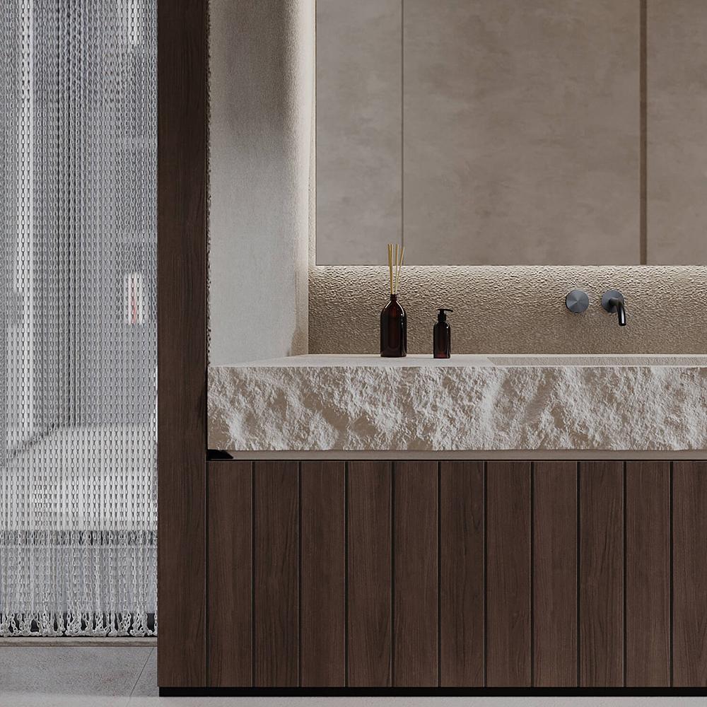 Alyssa Wabi-Sabi Wall-Mounted Double Basin