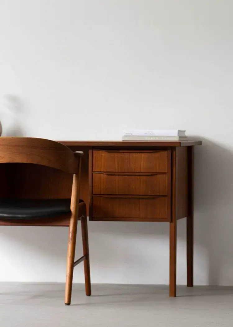 Aloys Modern Boxwood Cherry Writing Table