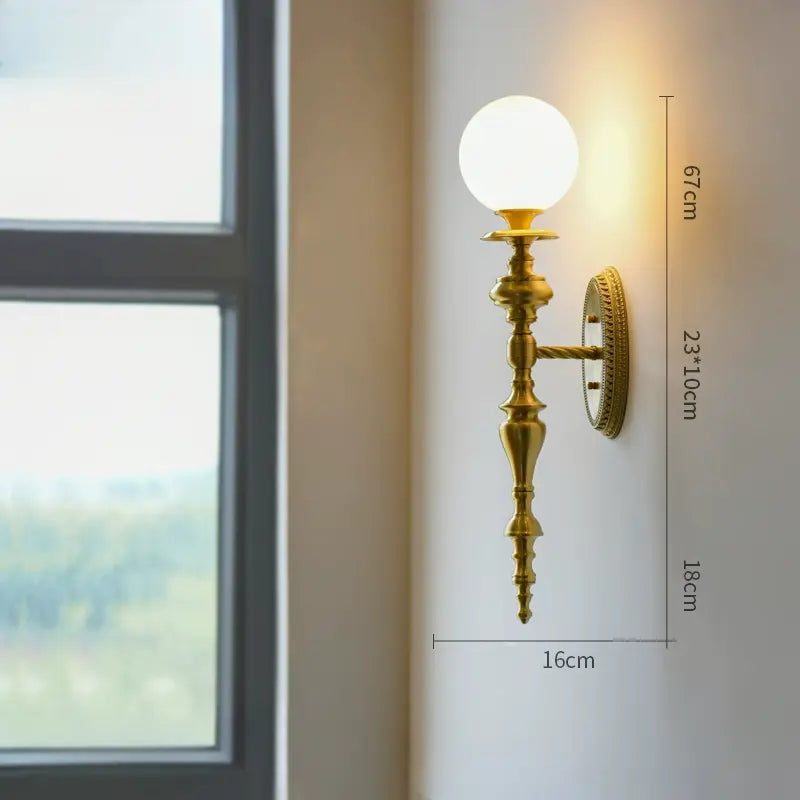 Diego Pure Copper Candlestick Floor Lamp