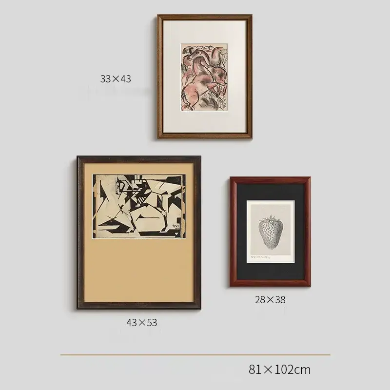 Gaston French niche hanging abstract painting
